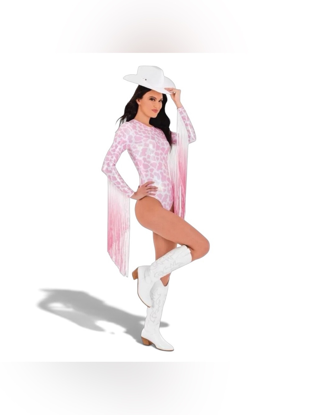 Pink Giddy Up Bodysuit Women's Costume